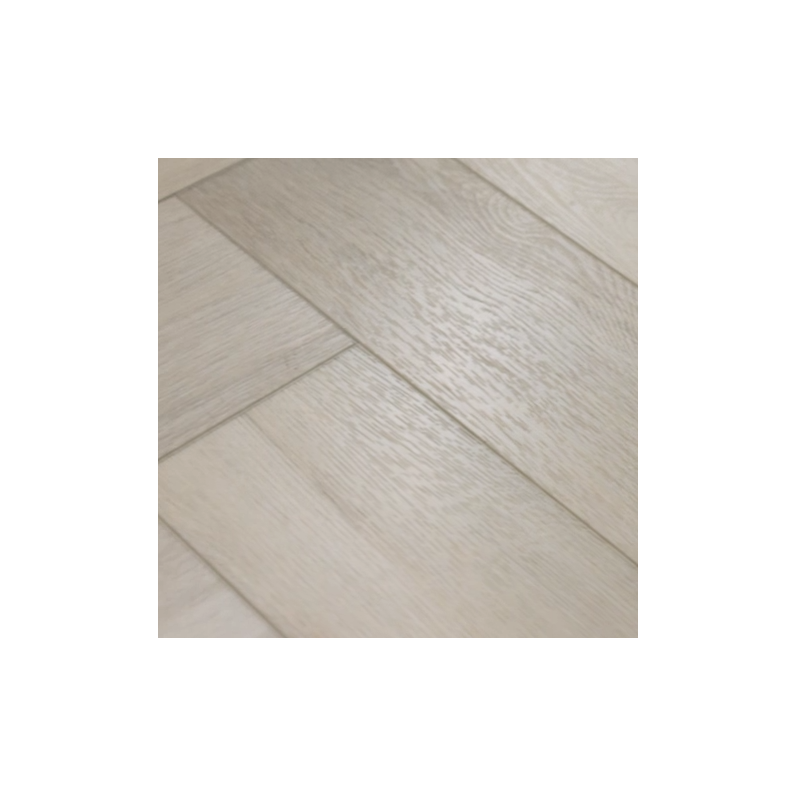 Clover Oak SPC Premium Vinyl Herringbone Uni-Drop Flooring 60x12.5cm