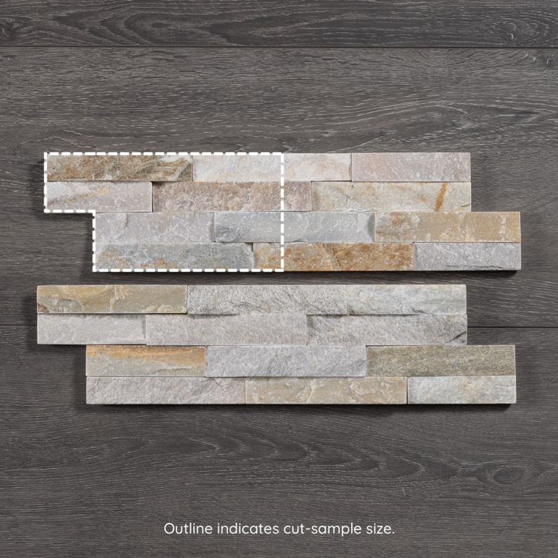 Thin Stone Cladding Oyster 400x100x8-12mm(12pcs/.48m2)