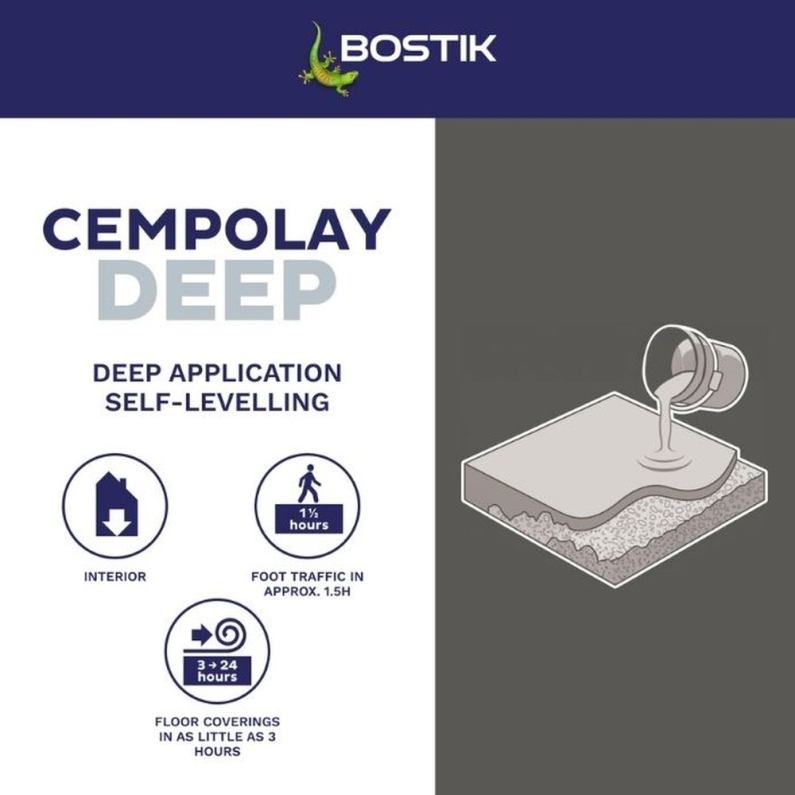 Bostik Cempolay Deep Self-Levelling Compound 20kg