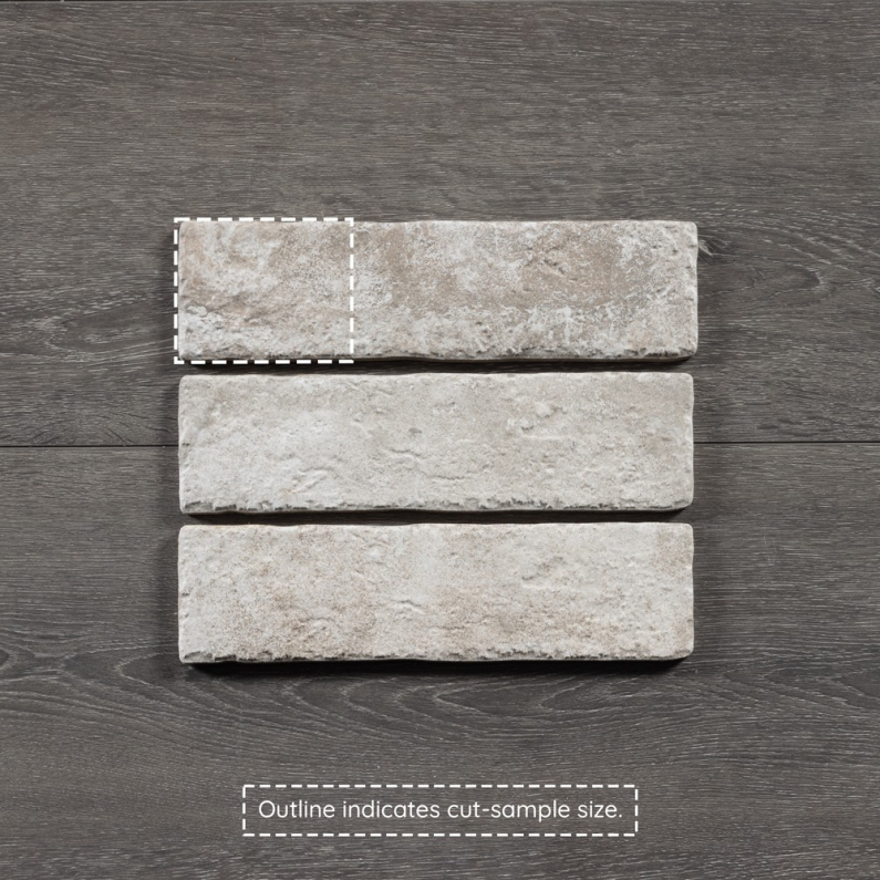 Jerica Brick Slip Ceniza Matt Porcelain Tile 28x7.5cm