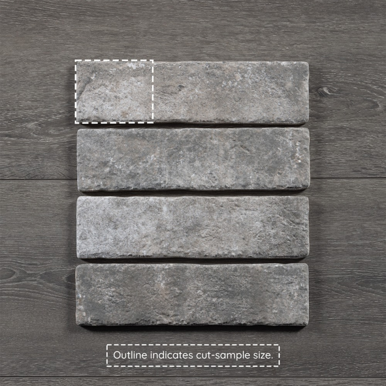 Jerica Brick Slip Grafito Matt Porcelain Tile 28x7.5cm