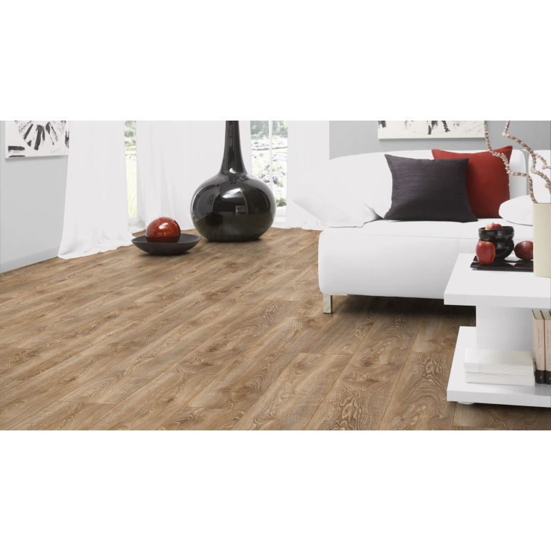 Laminate Flooring - 10mm Mammut Plus 4V AC5 Highland Oak Bronze 185x24cm