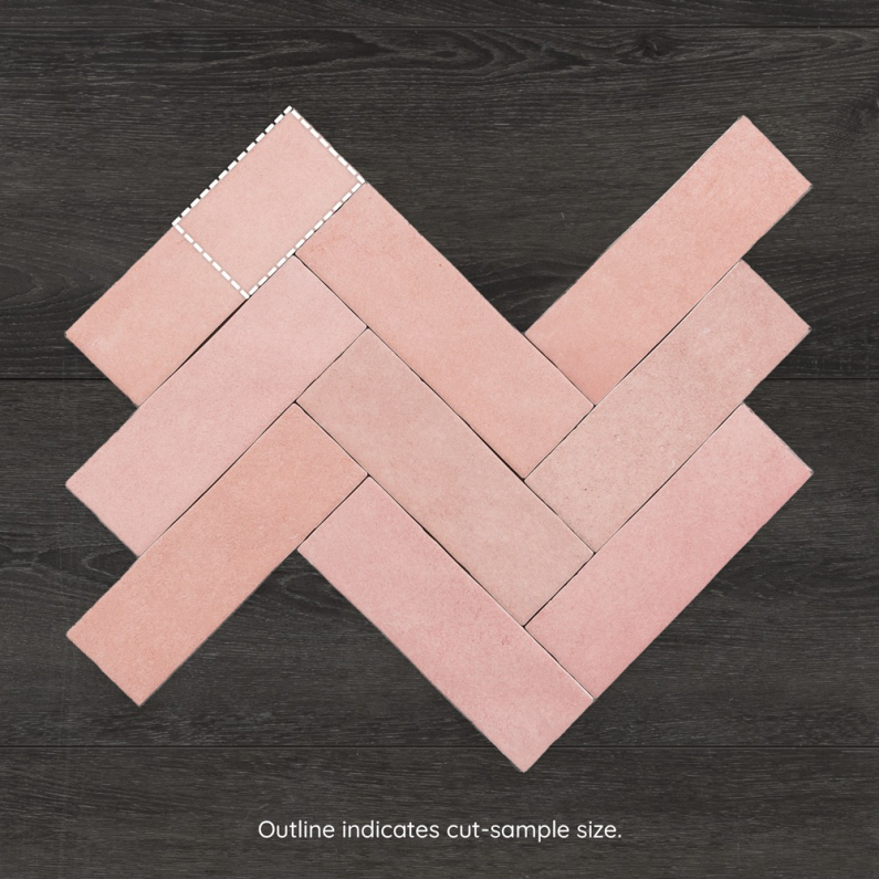 Metro Nolita Passion Rosa Gloss Porcelain Wall Tile 20x6.5cm