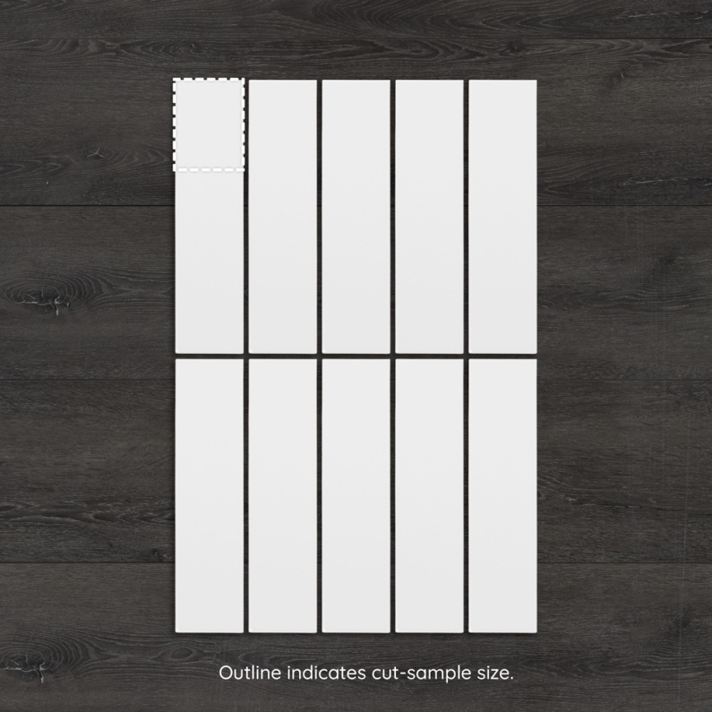 Bellini Metro Blanco Porcelain Gloss Tile 30x7.5cm