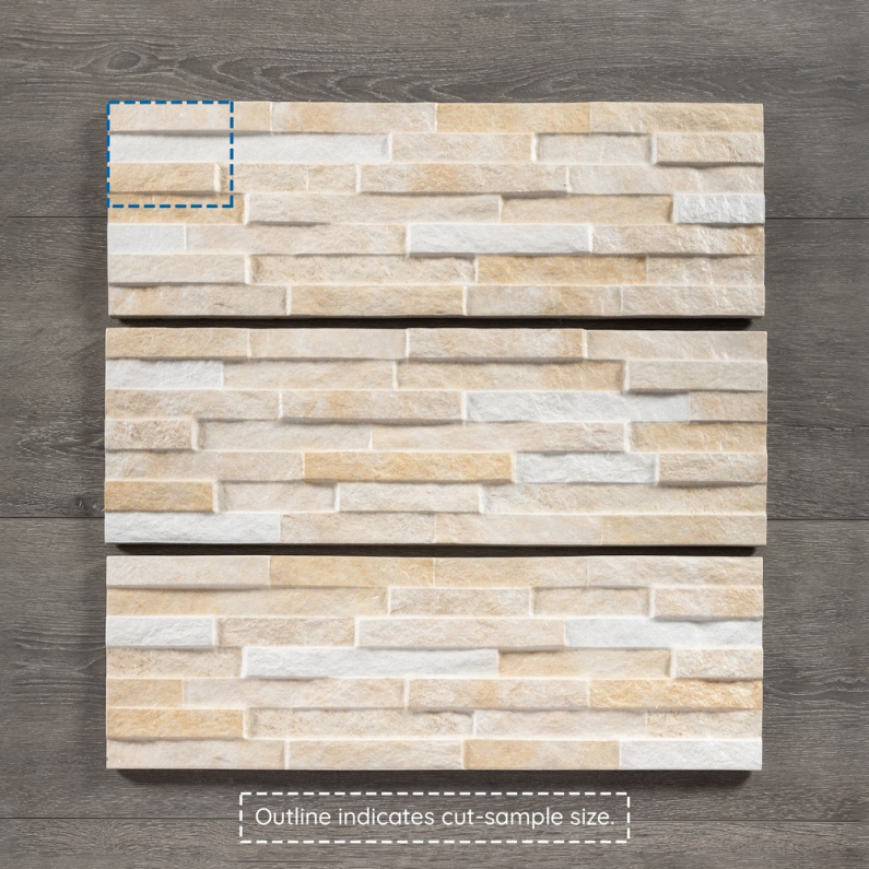 Brickstone Beige Porcelain Wall Tile 52x16cm