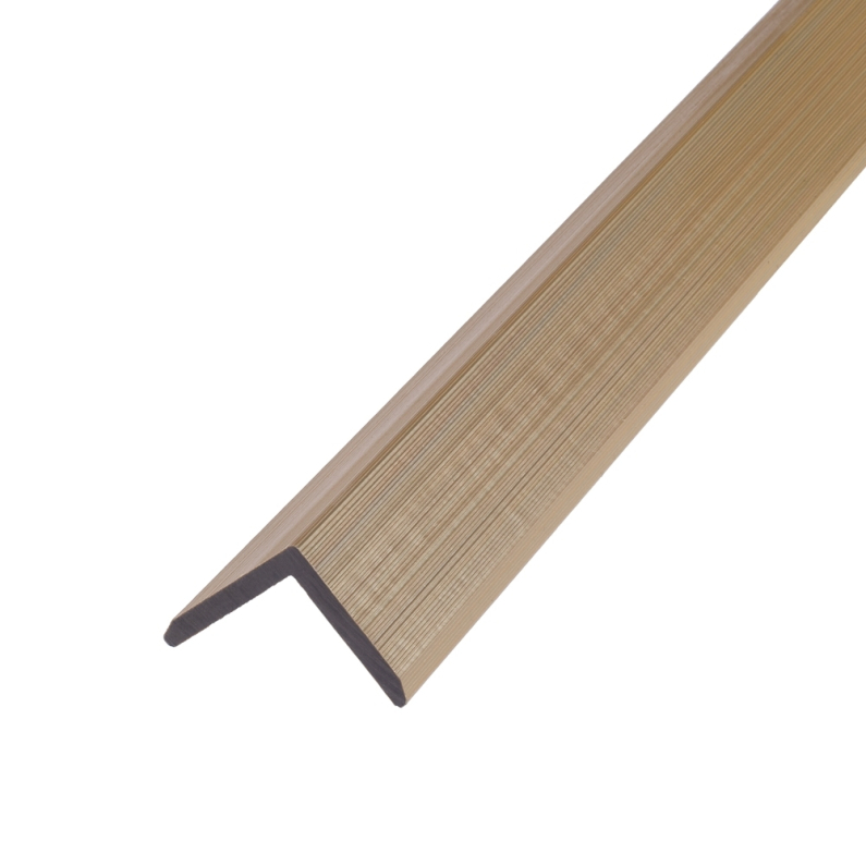 AlphaDeck Composite Decking L-Shaped Trim Oak 360x5x5cm | Tile