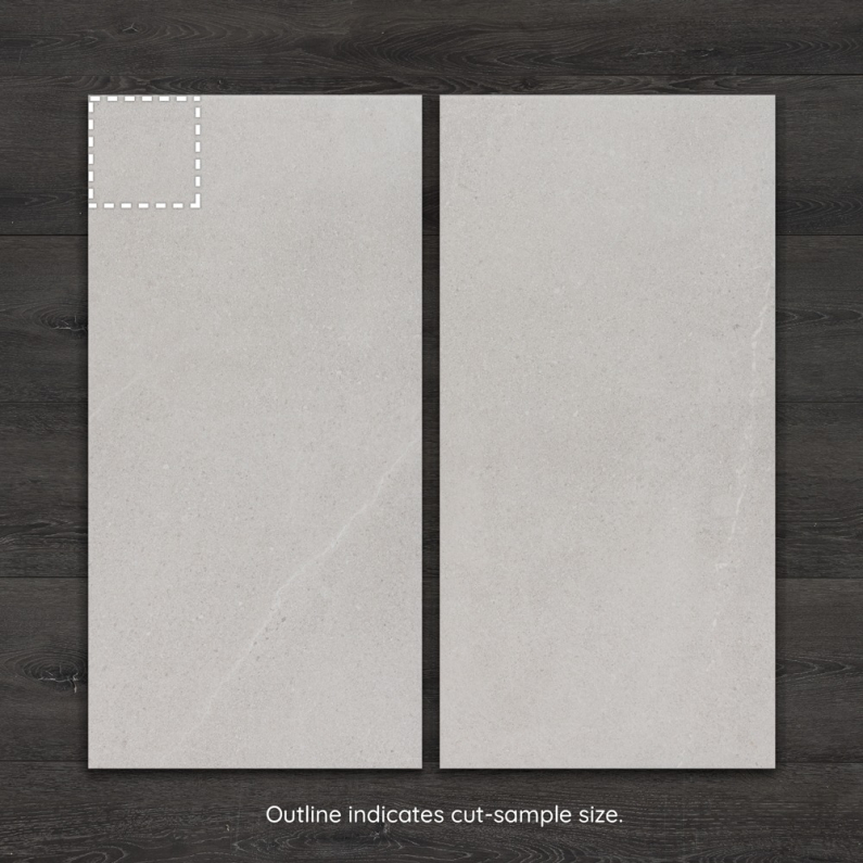 Bellevue White Light Matt Ceramic Matt Tile 60x30cm