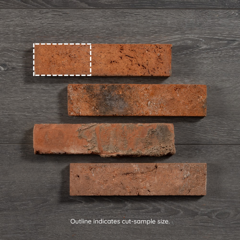 Reclaimed Brick Slips Red 240x55x20mm