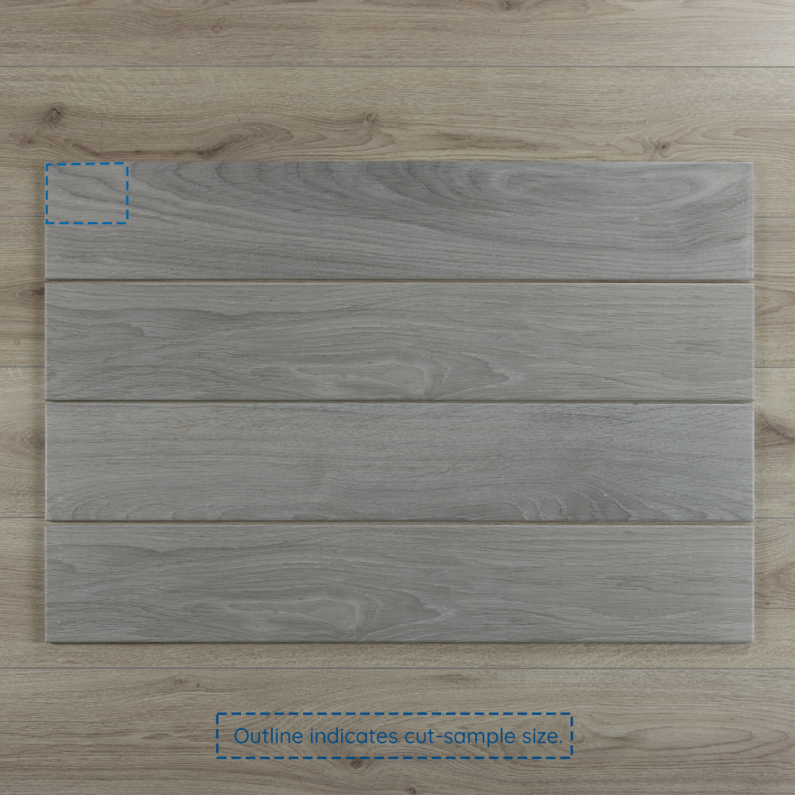 IWood Smoke Wood-Effect Matt Porcelain Tile 90x15cm