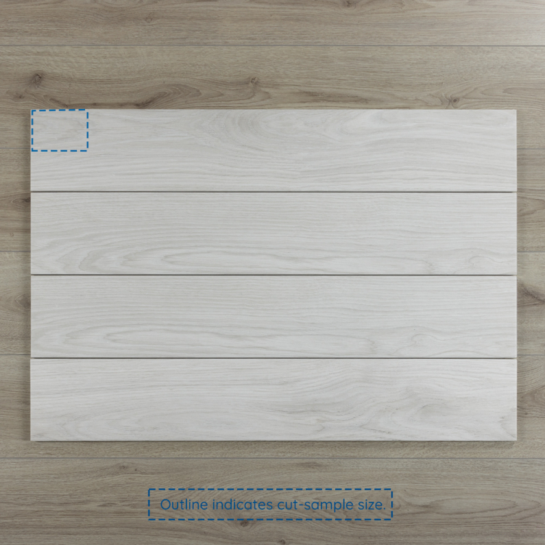 IWood White Wood-Effect Matt Porcelain Tile 90x15cm