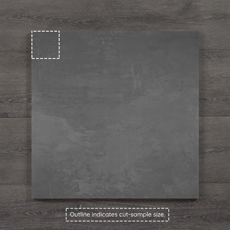 Elementi Graphite Matt Porcelain Tile 60x60cm