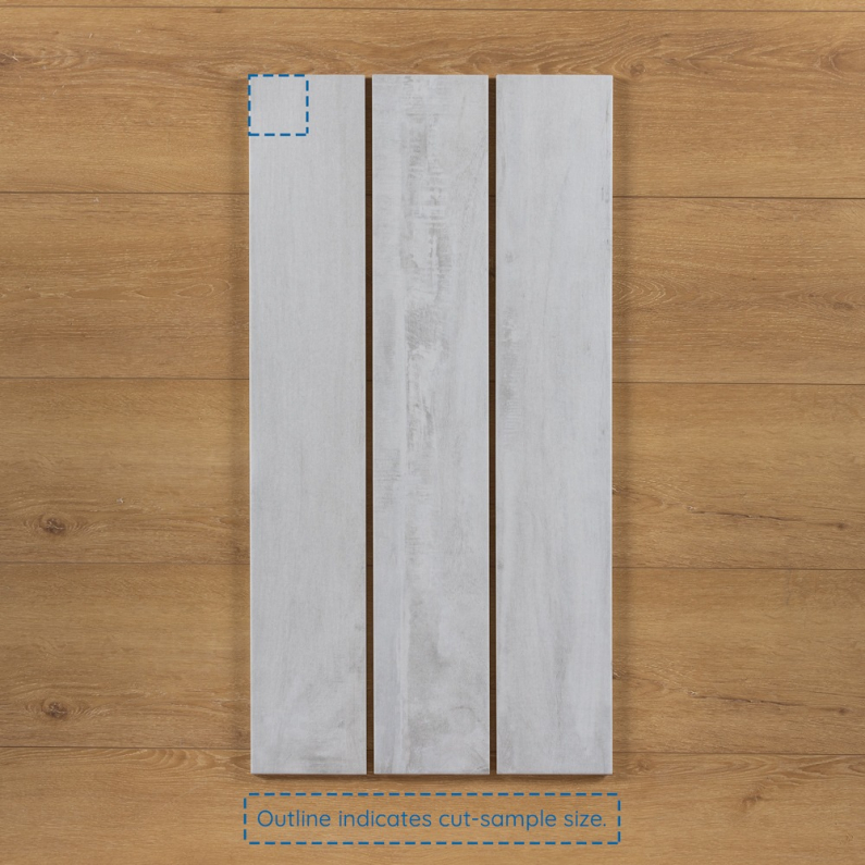 Yakarta Blanco Wood-Effect Matt Porcelain Tile 90x15cm