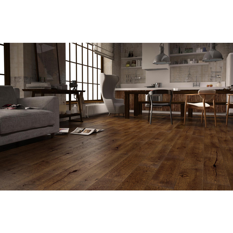 Engineered Wood - Barista Ristretto Brushed Matt Varnished 220x18cm