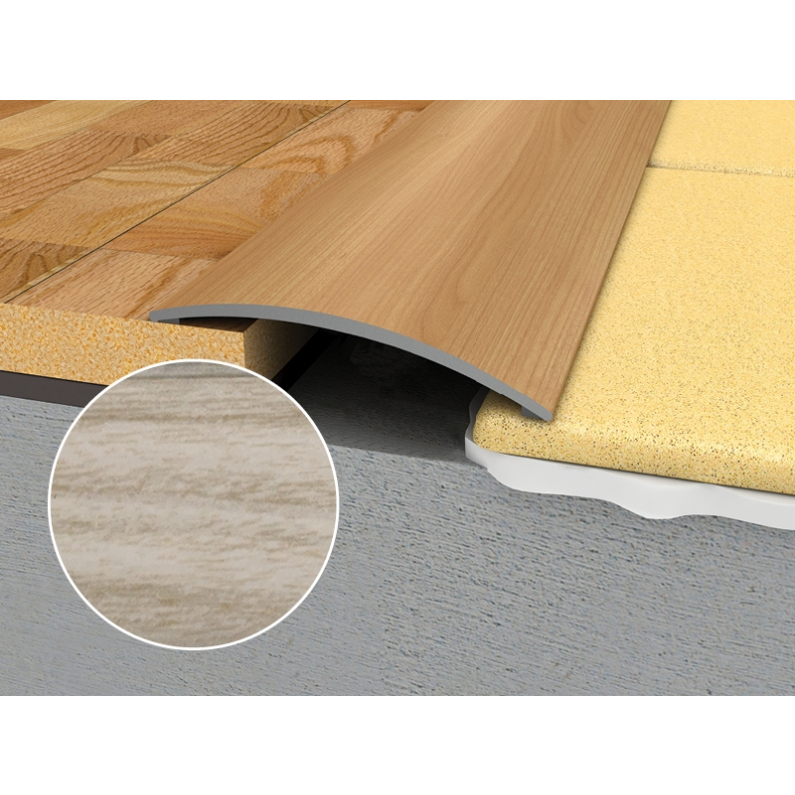 WRG2 38mm Reducer Adhesive Profile P19 Pearl Grey 1800mm