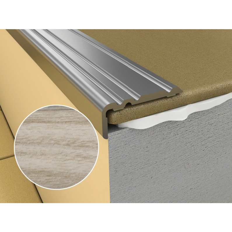 WRG3 25mm Edge Adhesive Profile P19 Pearl Grey 1800mm