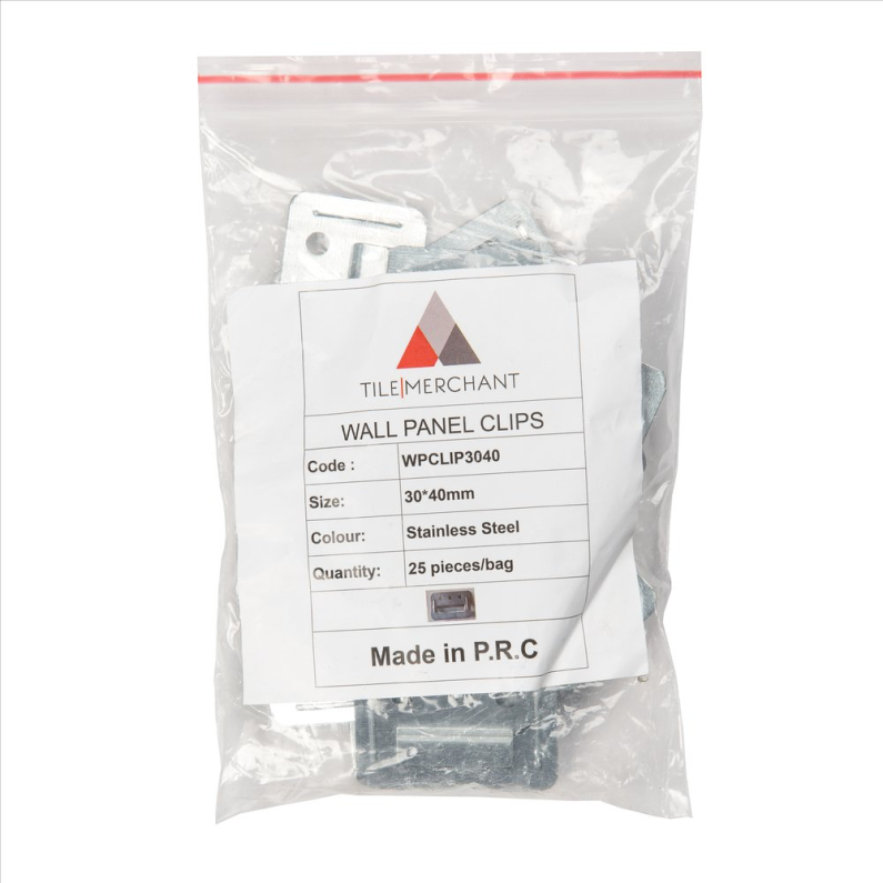 Stainless Steel Clips for Wall Panels (25pcs/bag)