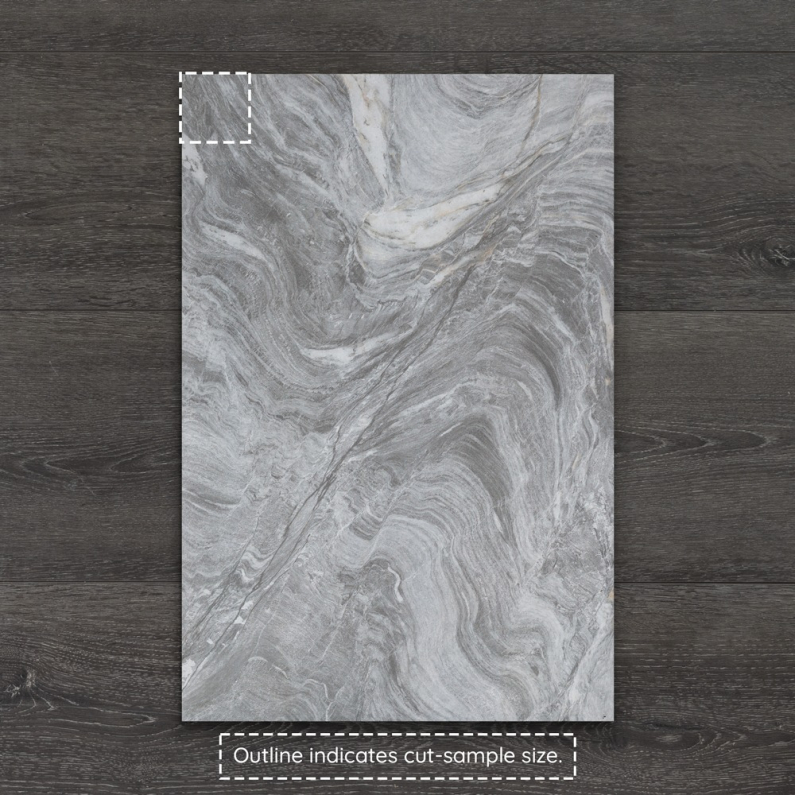 Outdoor Tiffany Grey Marble-Effect Matt Porcelain Tile 90x60cm