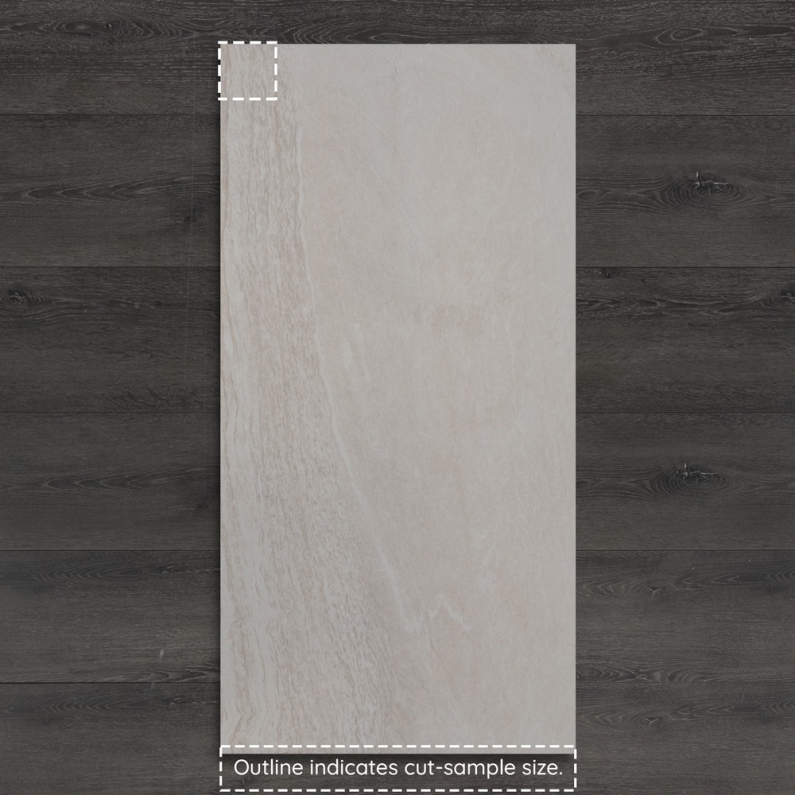 Outdoor Washa Crema Light Limestone-Effect Matt Porcelain Tile 120x60cm
