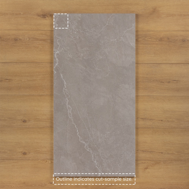 Soho Smoke Limestone-Effect Matt Porcelain Tile 120x60cm