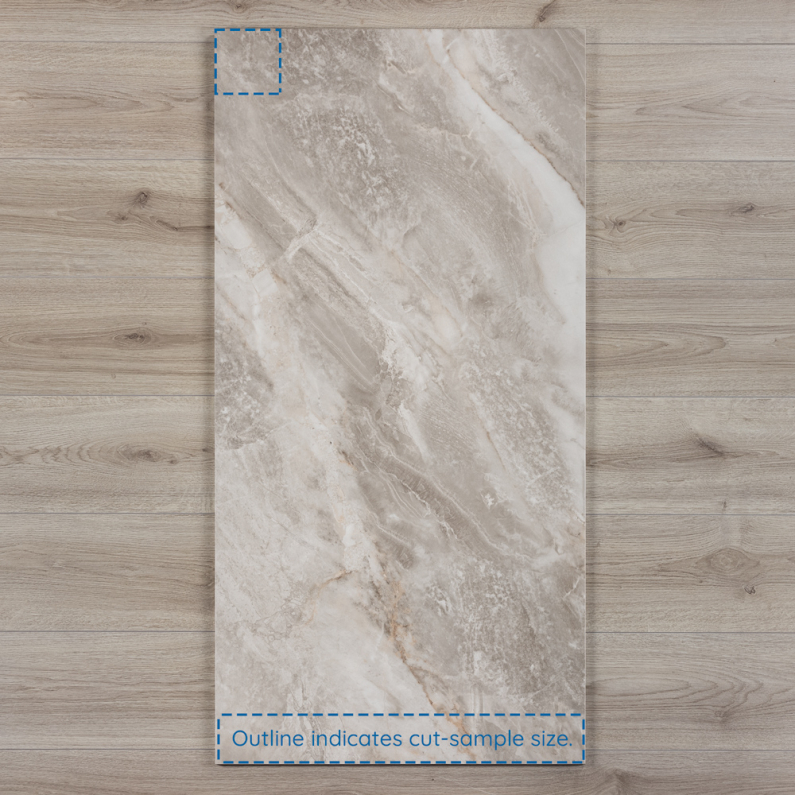 Atlantic Grey Marble-Effect Matt Porcelain Tile 120x60cm