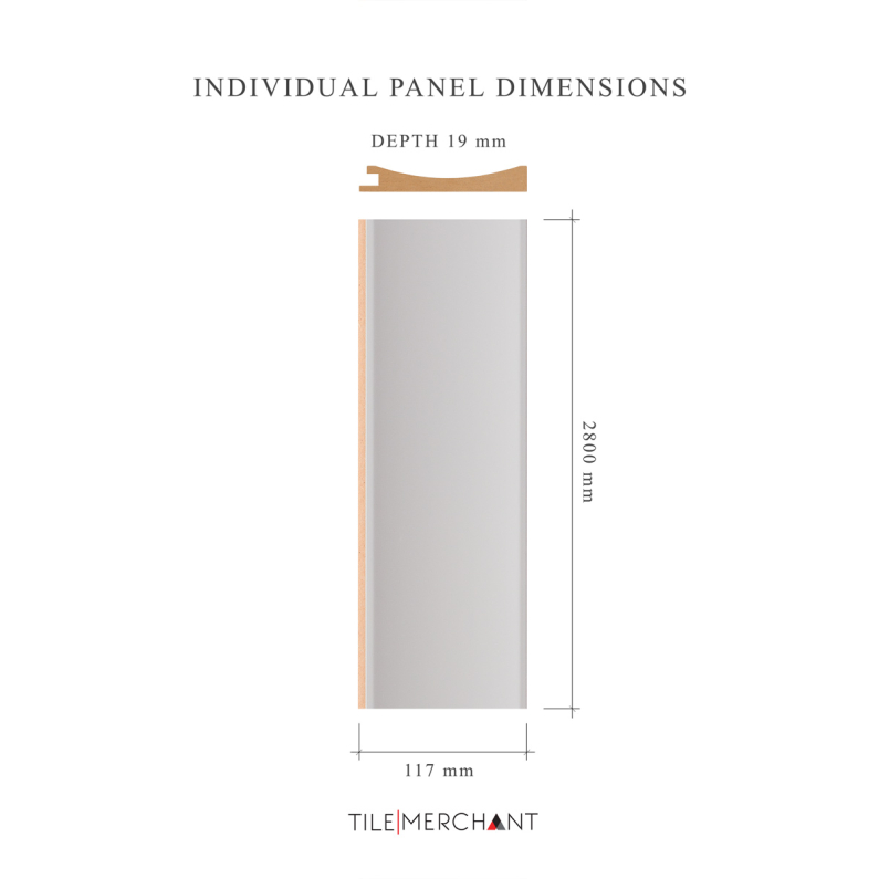 18mm Woodlux Ice Grey End Piece B 280x11.7cm