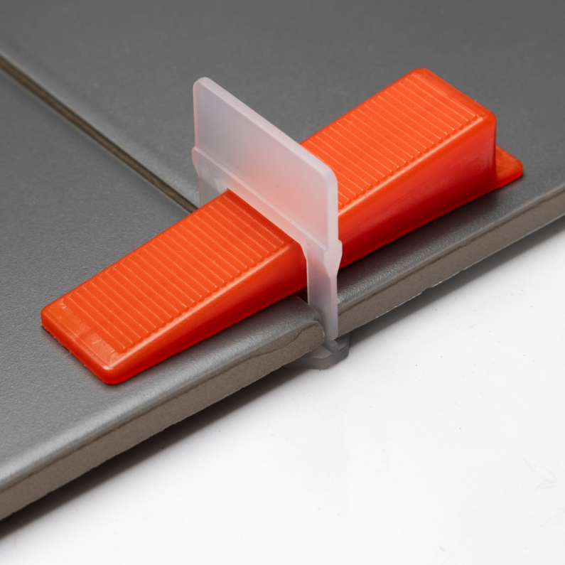 Alpha Tile Levelling Clip (Tile 3-12mm) 1mm Grout Line (250pcs/Bag)