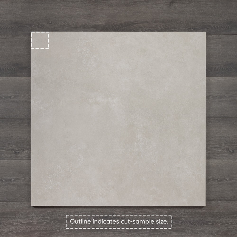 Arena Grey Concrete-Effect Matt Porcelain Tile 100x100cm