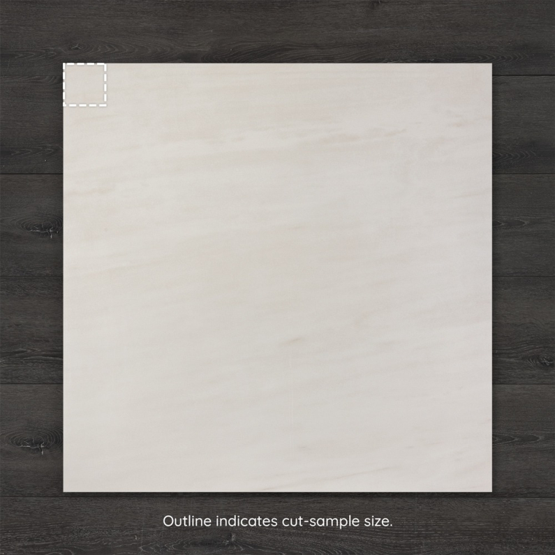 Bondi White Marble-Effect Gloss Porcelain Tile 100x100cm