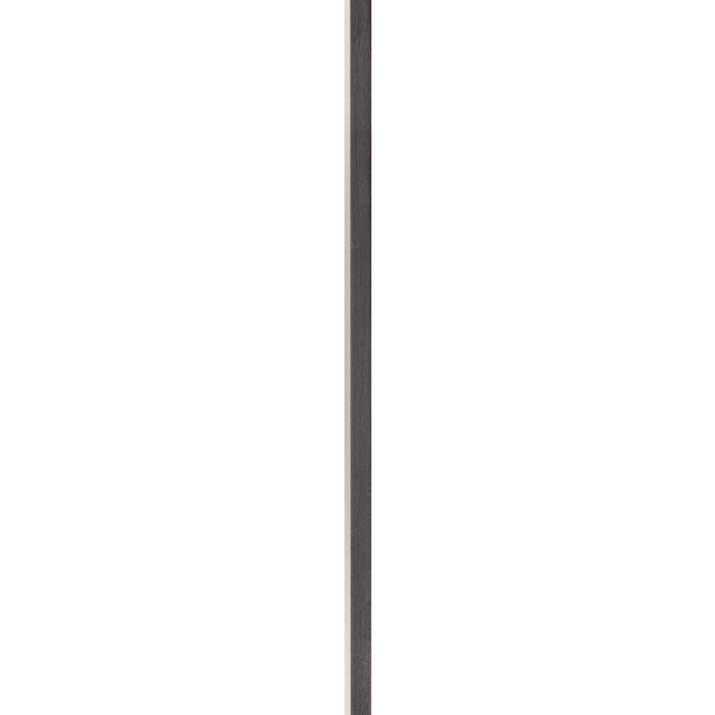 24mm Slat Wall Panel Anthracite Finish Piece B 290x2.8cm