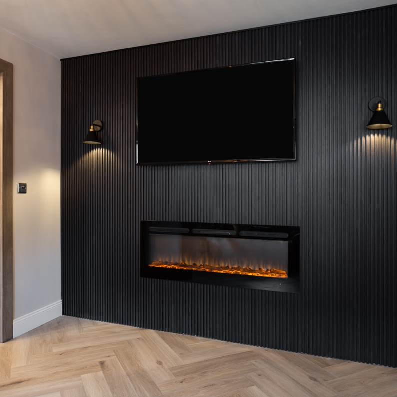 24mm Slat Wall Panel Anthracite 290x16.8cm