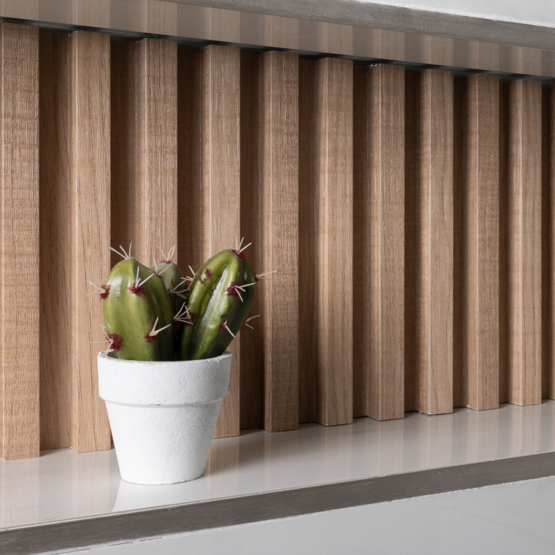 24mm Slat Wall Panel Oak 290x16.8cm