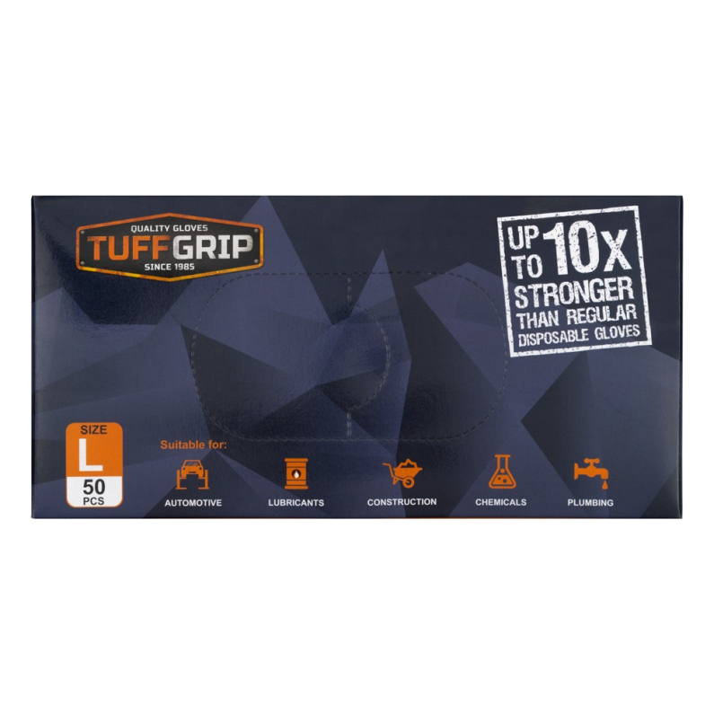 Tuff Grip Gloves Large Orange (50 Pcs)