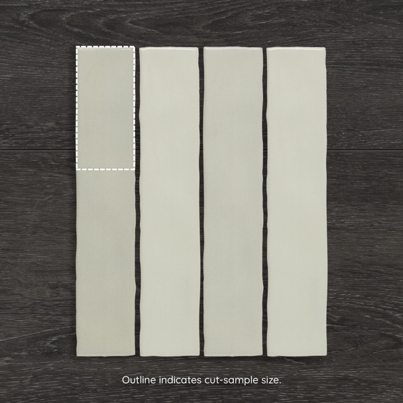 Downtown Verde Gloss Ceramic Wall Tile 25x5cm