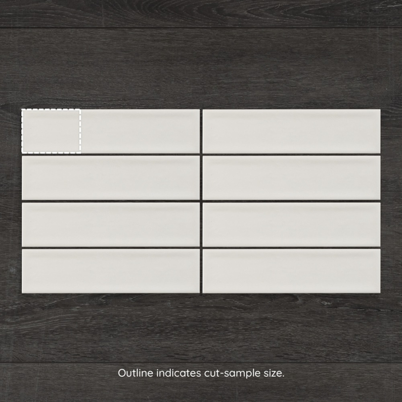 Nara Blanco Gloss Ceramic Wall Tile 30x7.5cm
