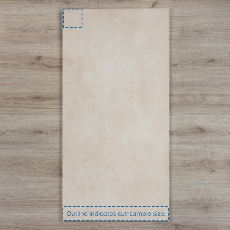 Arkana Crema Concrete-Effect Matt Porcelain Tile 120x60cm