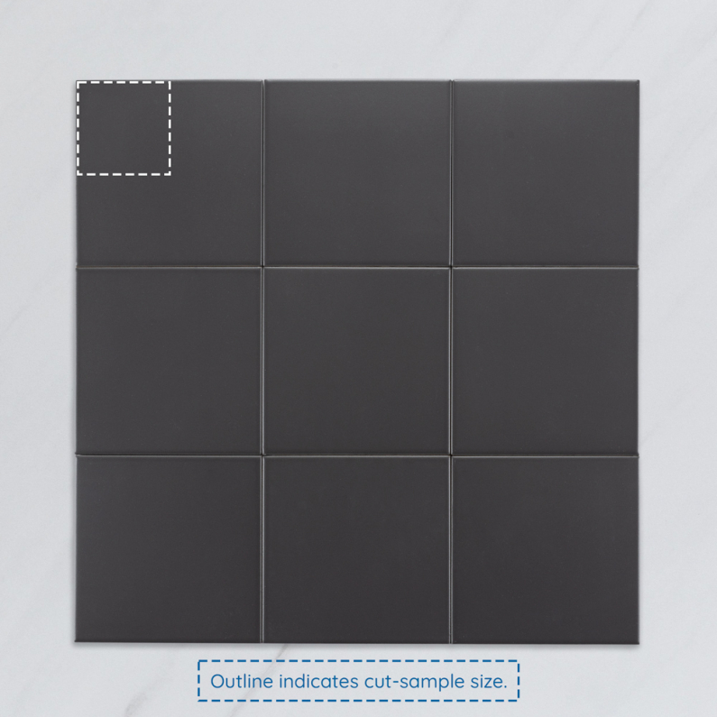Seasons Base Noir Matt Porcelain Tile 15x15cm