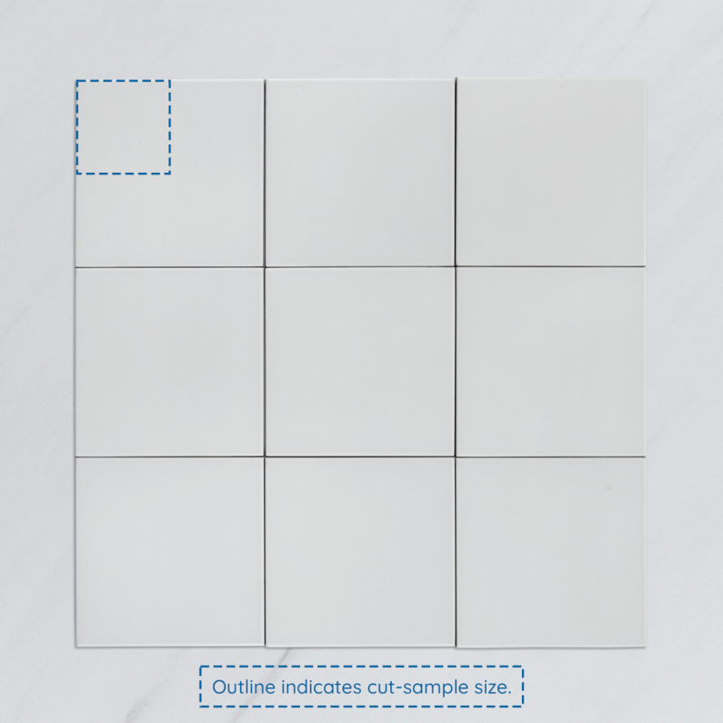 Seasons Base White Matt Porcelain Tile 15x15cm