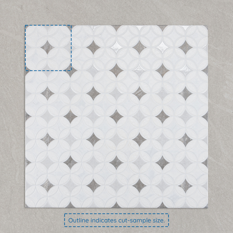 Orly Stone Pattern Satin Porcelain Tile 44.2x44.2cm