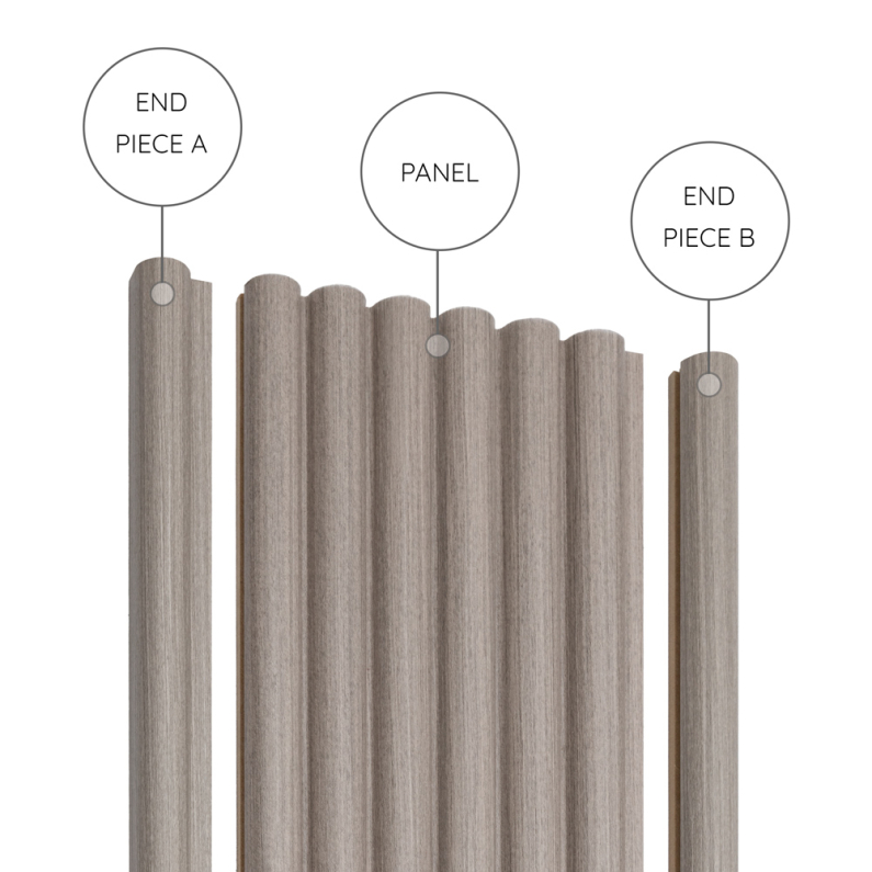 18mm Woodlux Bamboo-Effect Grey End Piece A 275x3cm