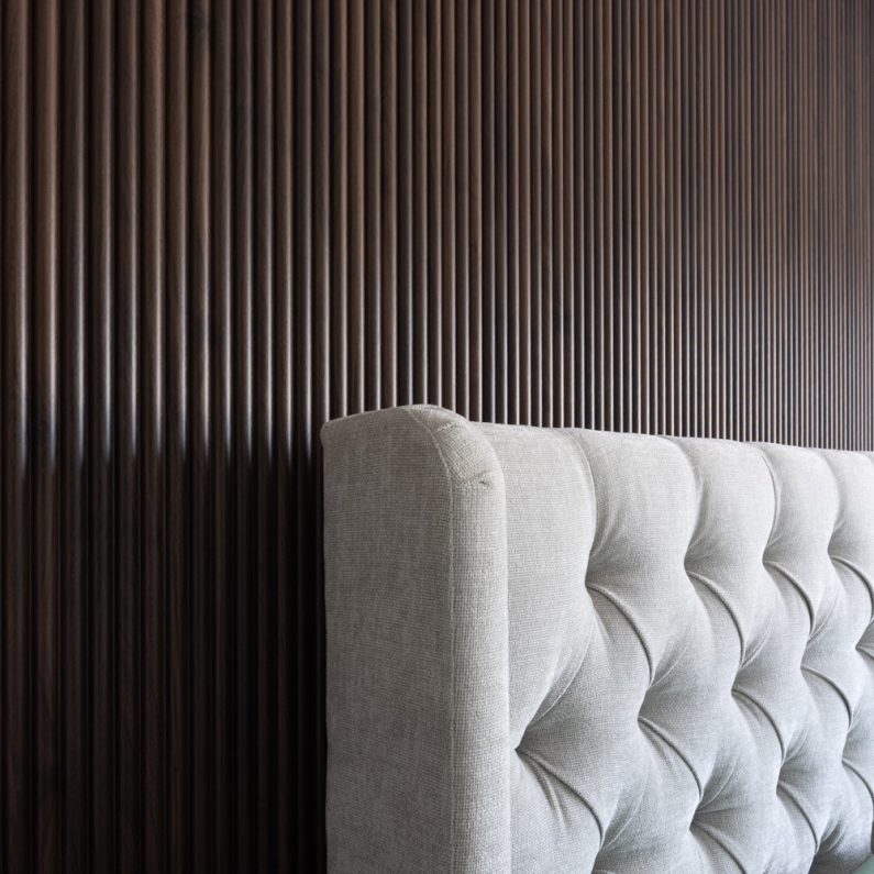 18mm Woodlux Bamboo-Effect Wall Panel Wenge 275x15cm