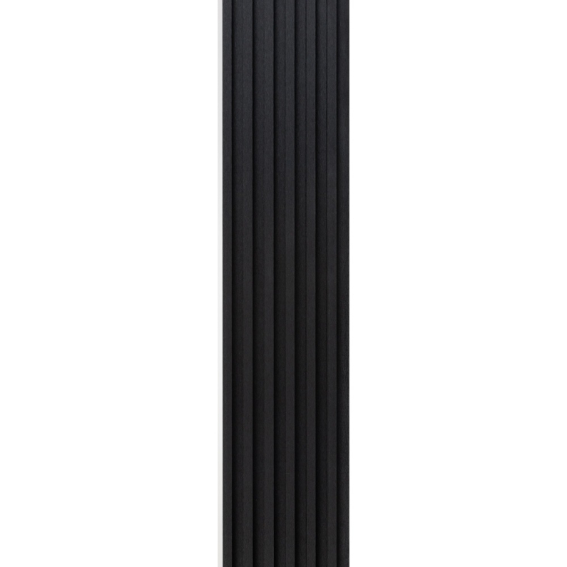 18mm Slat Wall Panel Black 290x17cm