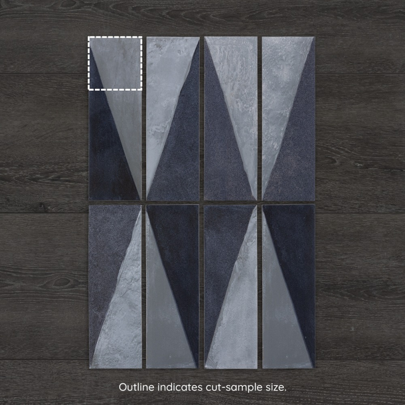 Metro Polar Blue Ceramic Gloss Wall Tile 30x10cm