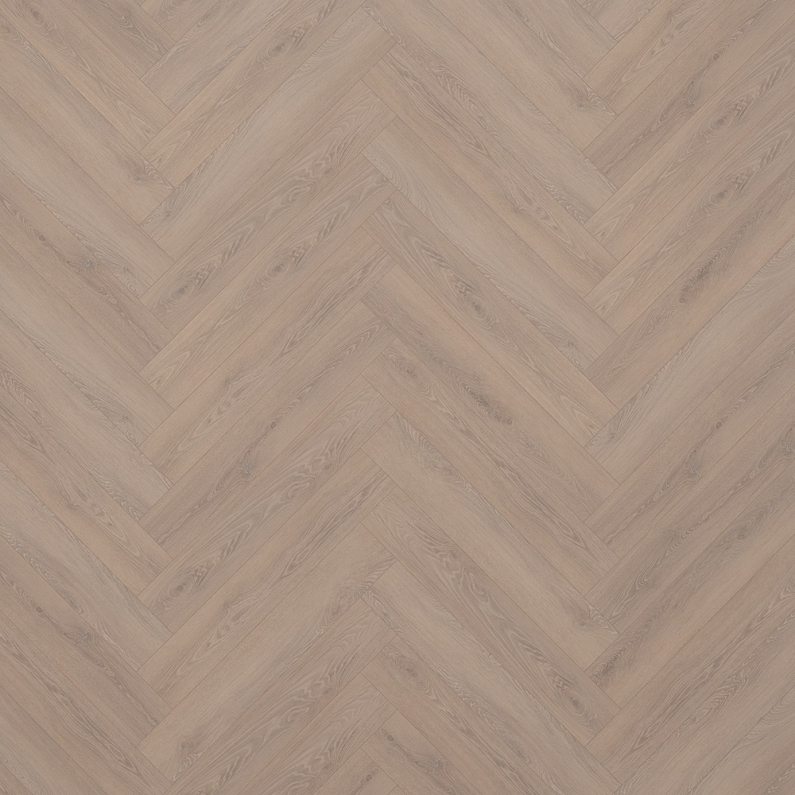 Laminate Flooring - 12mm Milano Herringbone 4V AC5 Duomo Oak 60x10cm