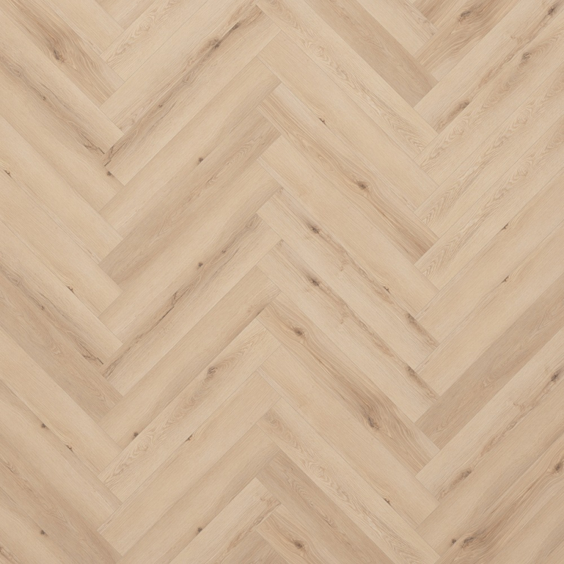 Laminate Flooring - 12mm Milano Herringbone 4V AC5 Campagna Oak 60x10cm