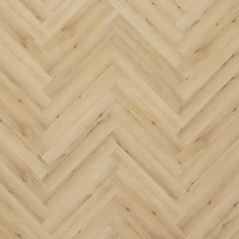 Laminate Flooring - 12mm Milano Herringbone 4V AC5 Terra Oak 60x10cm