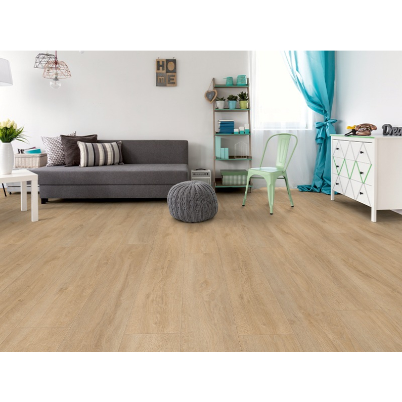 Laminate Flooring - 12mm Robusto 4V AC5 Premium Oak Light 138x19cm