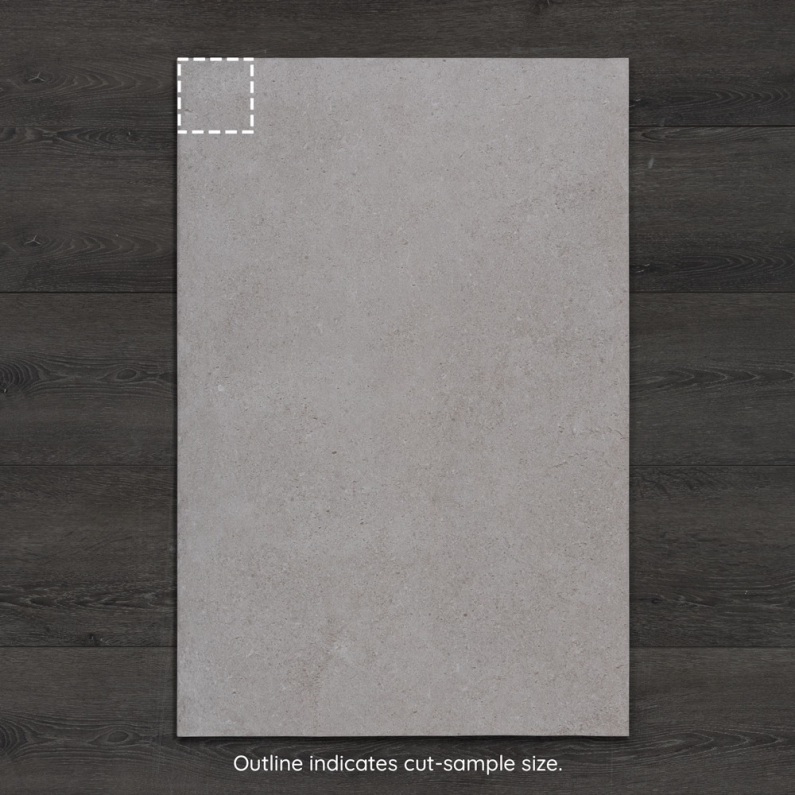 Taxos Grey Limestone-Effect Matt Porcelain Tile 90x60cm