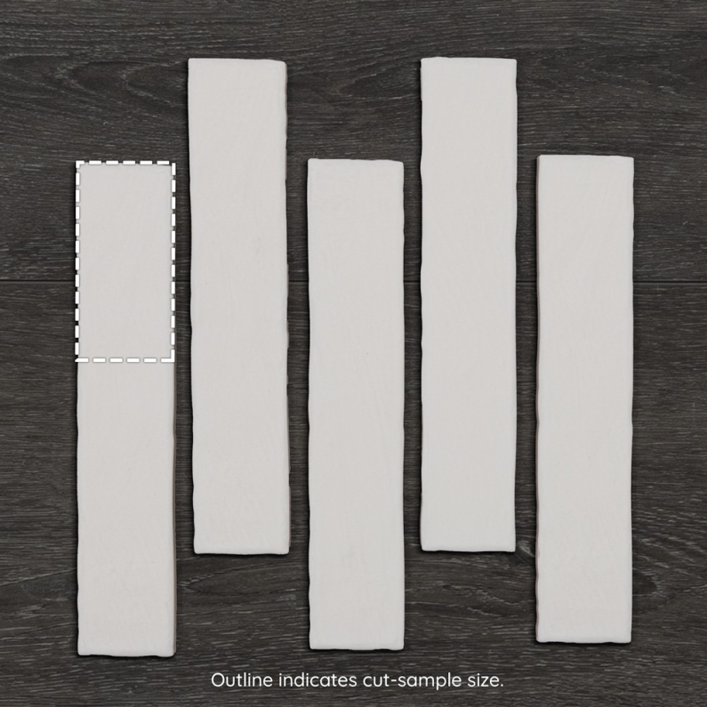 Metro Ainsa Blanco Matt Porcelain Tile 25x5cm