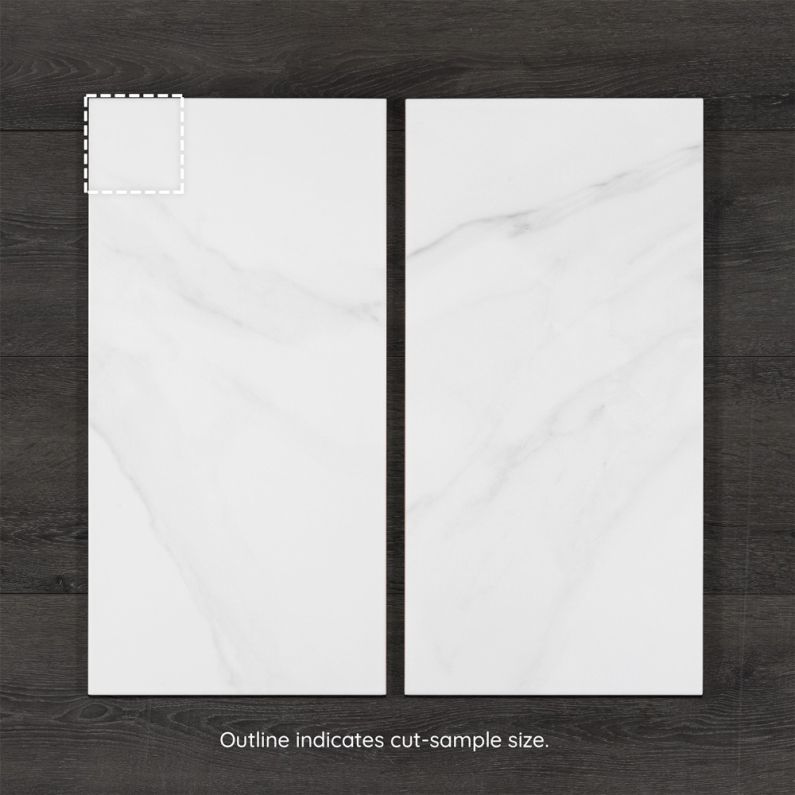 Lumiere White Gloss Ceramic Wall Tile 60x30cm