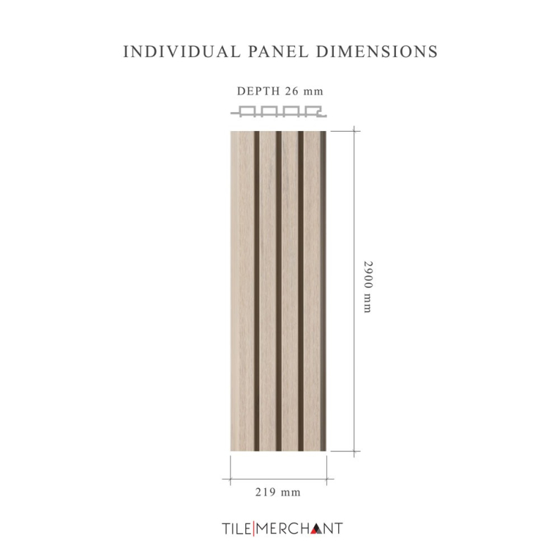 26mm Exterior Composite Wall Panel Sand 290x21.9cm